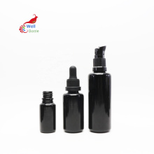 50ml 50g luxury black high quality dark violet glass eyelash serum bottle bottle luxury cosmetic packaging VB-25B